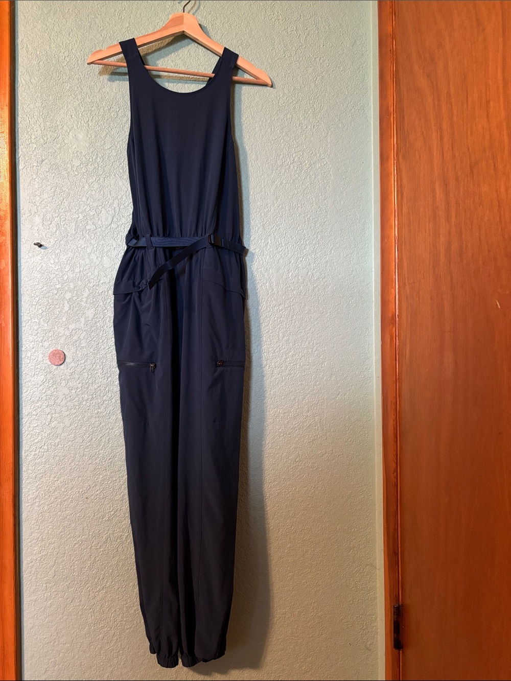 Patagonia Tidepool Blue Fleetwith Jumpsuit with Belt, size M - like new